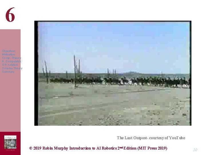 6 Objectives Motivation Comp. Theory R. Computatrix S-R notation Schema Theory Summary The Last