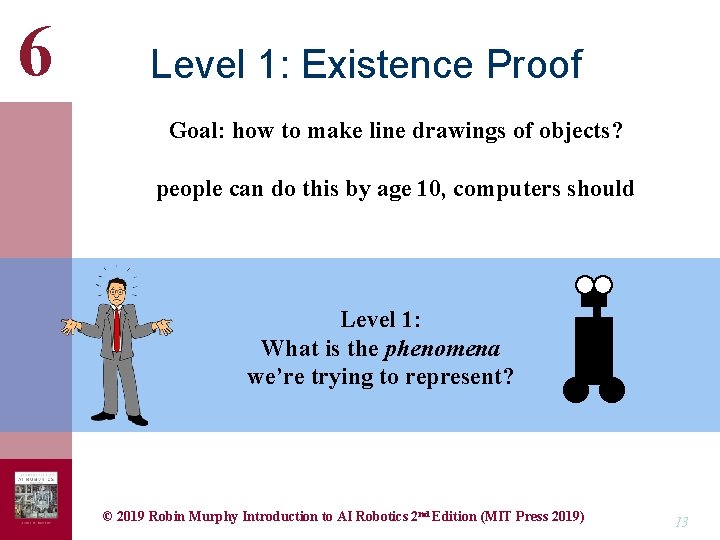 6 Level 1: Existence Proof Goal: how to make line drawings of objects? people