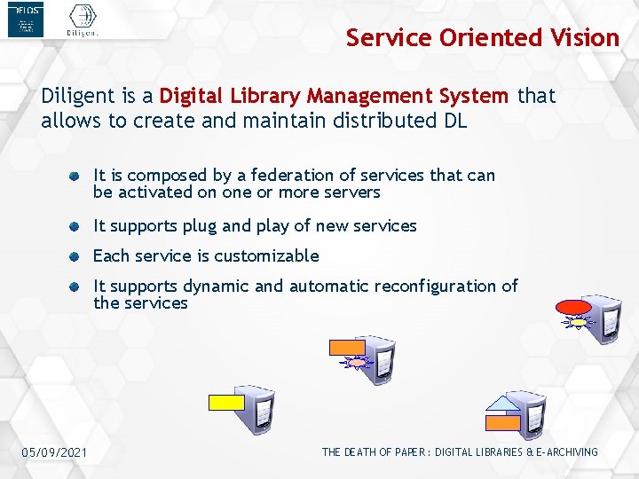 Service Oriented Vision Diligent is a Digital Library Management System that allows to create