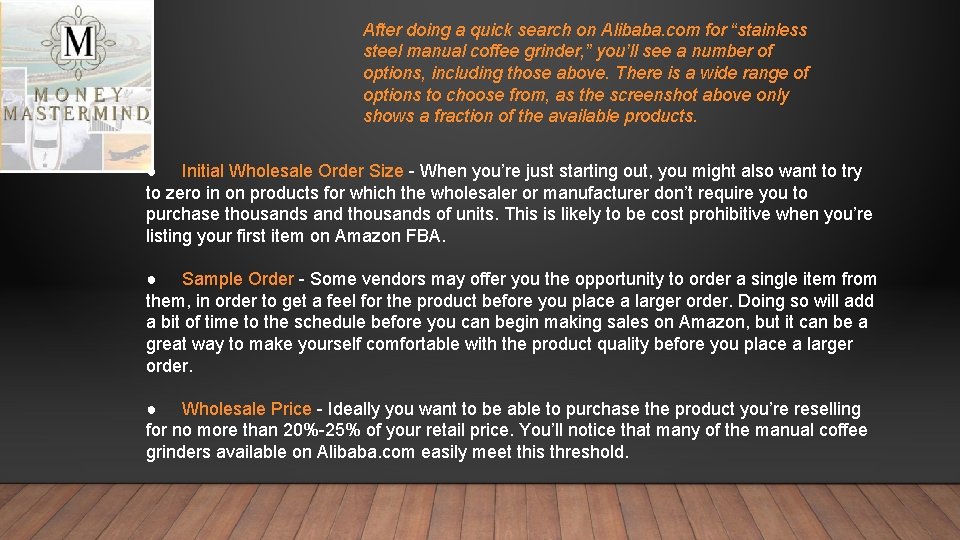 After doing a quick search on Alibaba. com for “stainless steel manual coffee grinder,