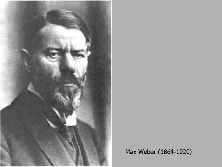 Max Weber (1864 -1920) 