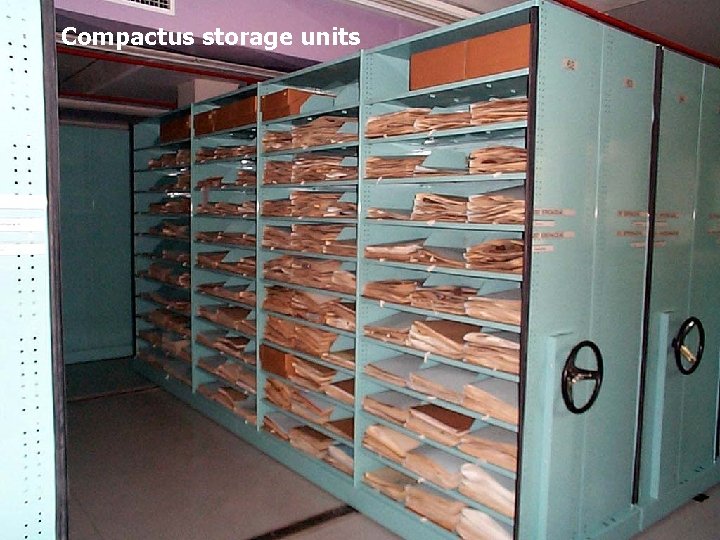 Compactus storage units 