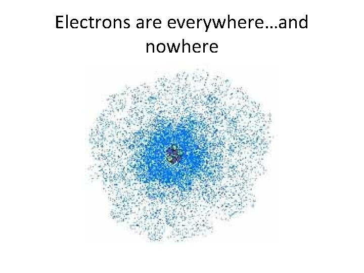 Electrons are everywhere…and nowhere 