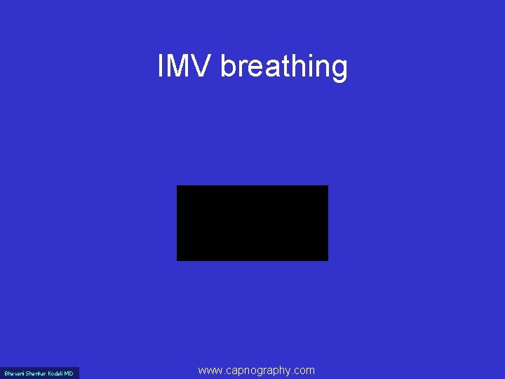 IMV breathing Bhavani Shankar Kodali MD www. capnography. com 