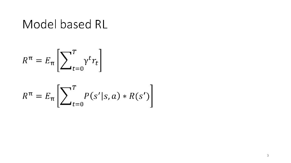 Model based RL Part 1 1 2 Model