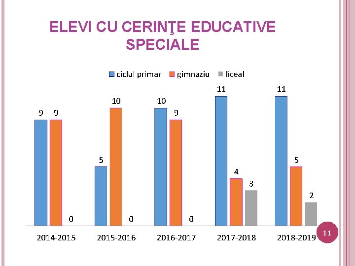 ELEVI CU CERINŢE EDUCATIVE SPECIALE 11 