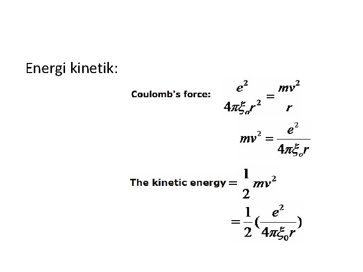 Energi kinetik: 