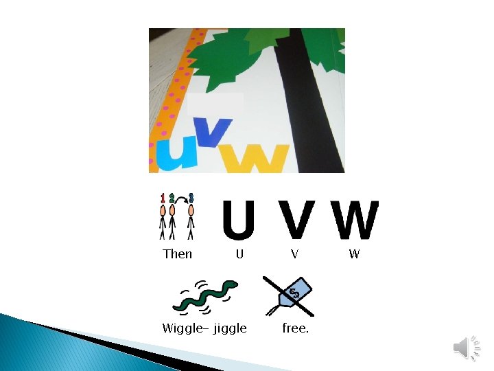 Then U Wiggle- jiggle V free. W 