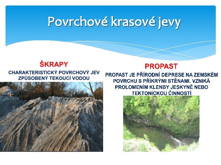 Povrchové krasové jevy 