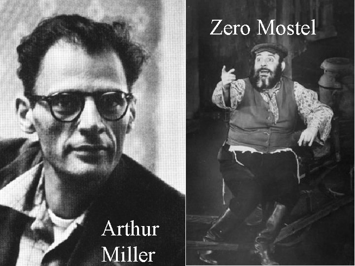 Zero Mostel Arthur Miller 