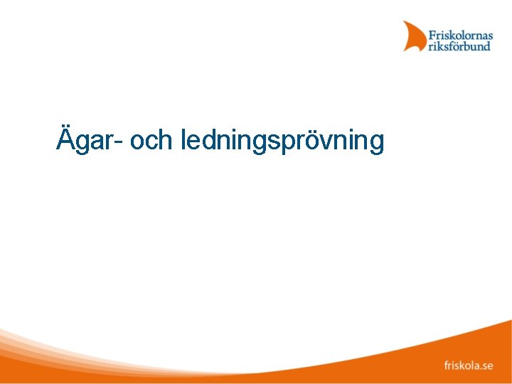 Ägar- och ledningsprövning 