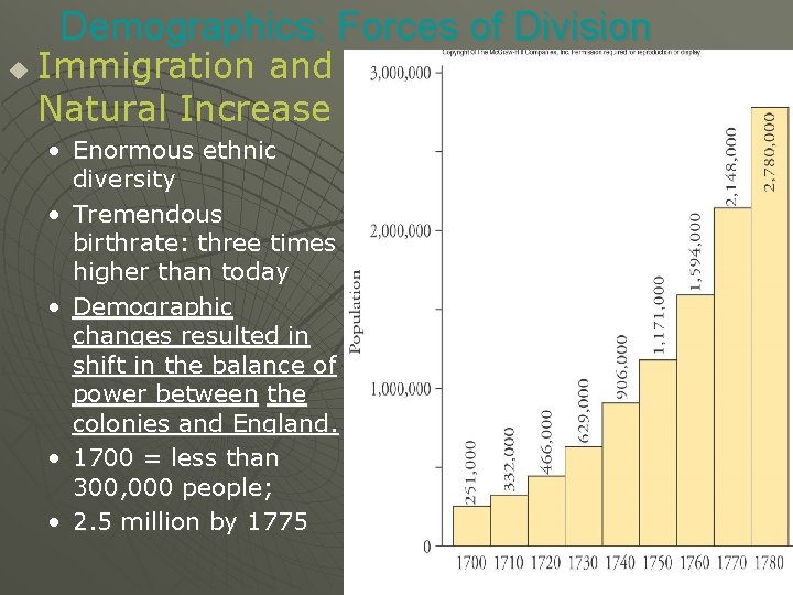 Demographics: Forces of Division u Immigration and Natural Increase • Enormous ethnic diversity •