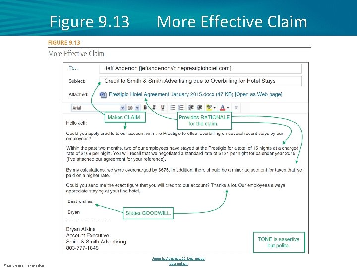 Figure 9. 13 ©Mc. Graw-Hill Education. More Effective Claim Jump to Appendix 17 long