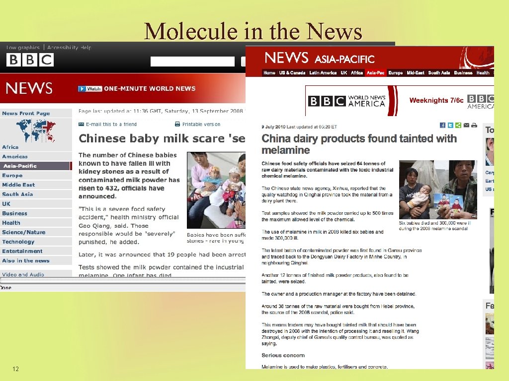 Molecule in the News 12 