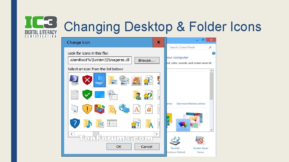 Changing Desktop & Folder Icons 