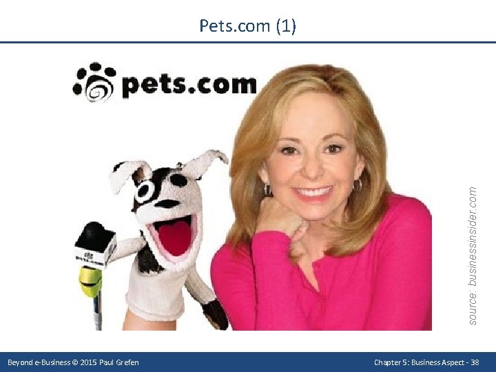 source: businessinsider. com Pets. com (1) Beyond e-Business © 2015 Paul Grefen Chapter 5: