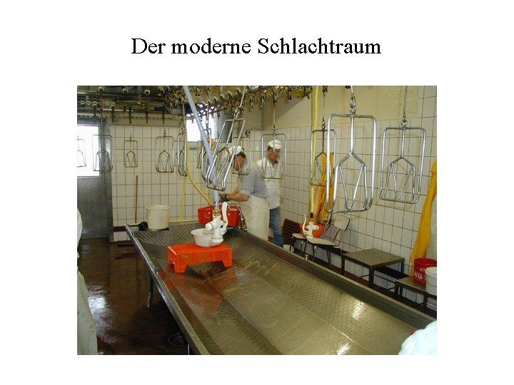 Der moderne Schlachtraum 