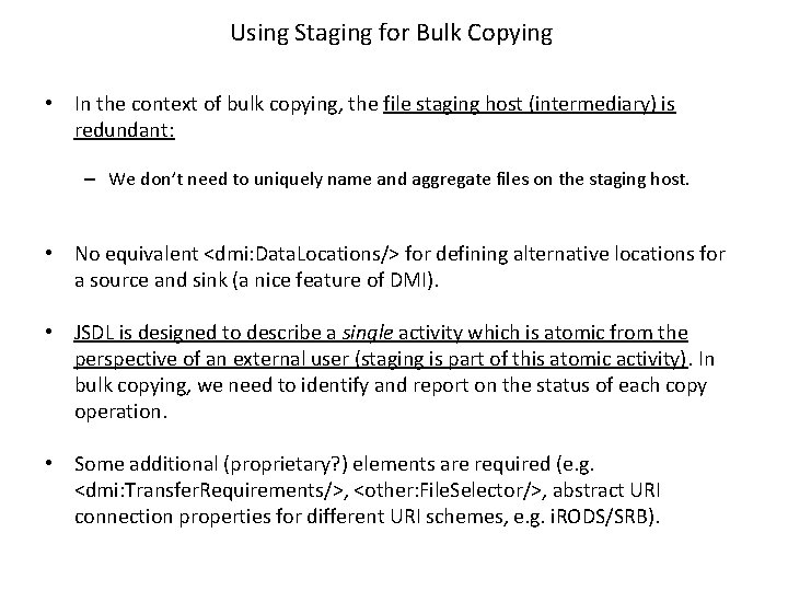 Using Staging for Bulk Copying • In the context of bulk copying, the file