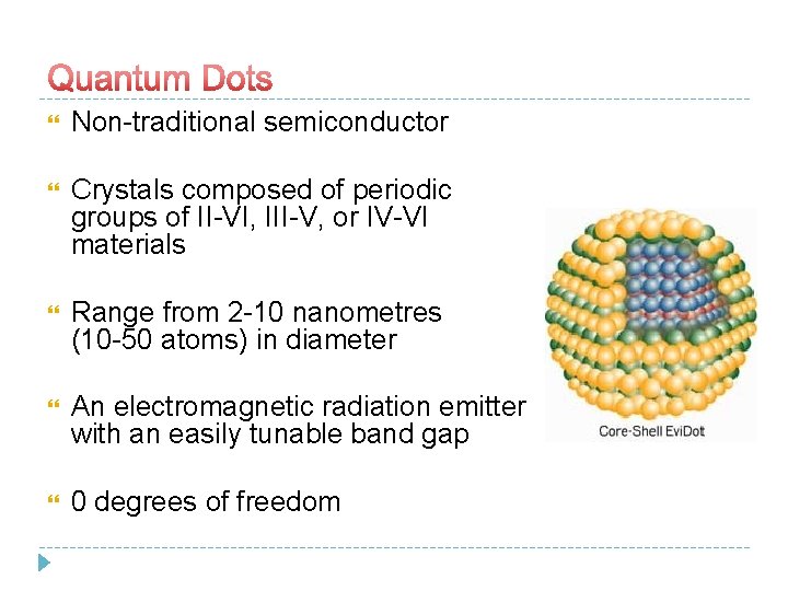  Non-traditional semiconductor Crystals composed of periodic groups of II-VI, III-V, or IV-VI materials