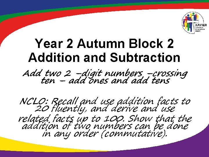 Year 2 Autumn Block 2 Addition and Subtraction Add two 2 –digit numbers –crossing