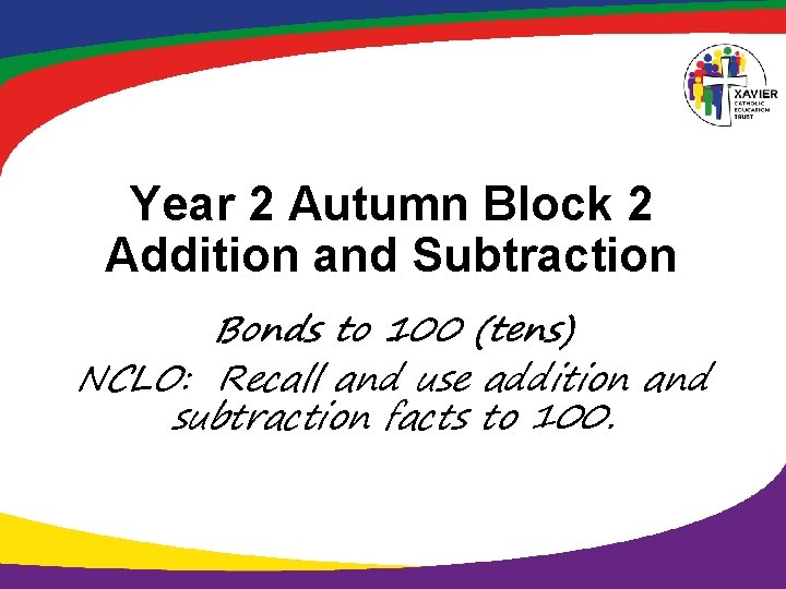 Year 2 Autumn Block 2 Addition and Subtraction Bonds to 100 (tens) NCLO: Recall