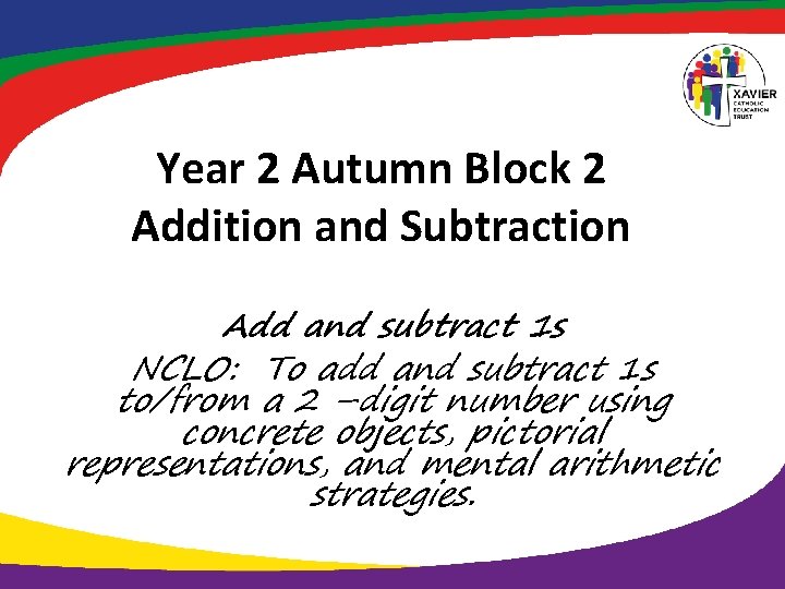 Year 2 Autumn Block 2 Addition and Subtraction Add and subtract 1 s NCLO: