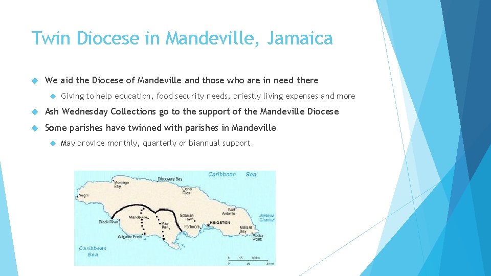 Twin Diocese in Mandeville, Jamaica We aid the Diocese of Mandeville and those who