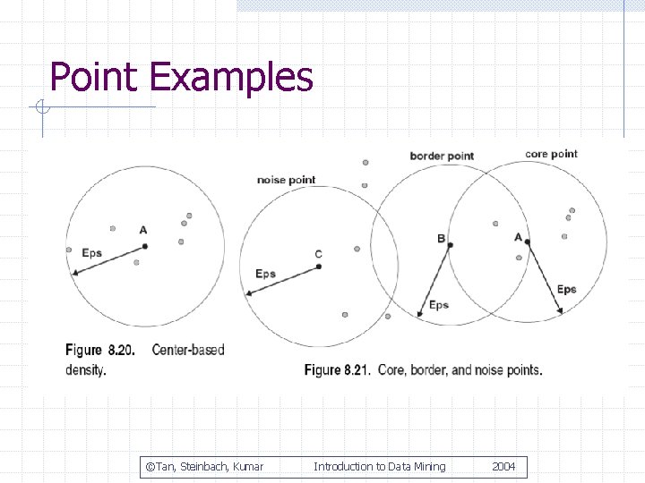 Point Examples ©Tan, Steinbach, Kumar Introduction to Data Mining 2004 