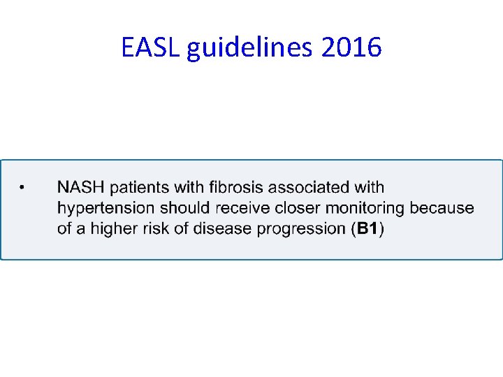 EASL guidelines 2016 