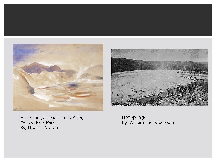Hot Springs of Gardiner's River, Yellowstone Park By, Thomas Moran Hot Springs By, William