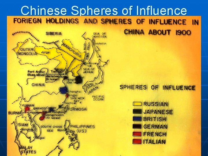 Chinese Spheres of Influence 