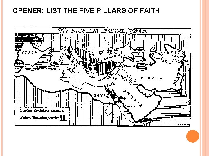 OPENER: LIST THE FIVE PILLARS OF FAITH 