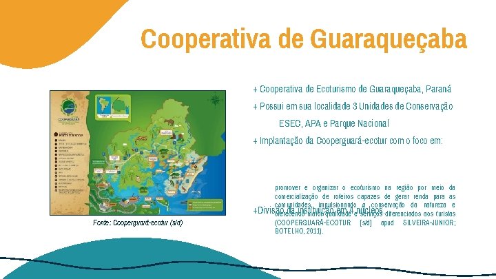 Cooperativa de Guaraqueçaba + Cooperativa de Ecoturismo de Guaraqueçaba, Paraná + Possui em sua