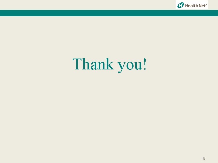Thank you! 18 