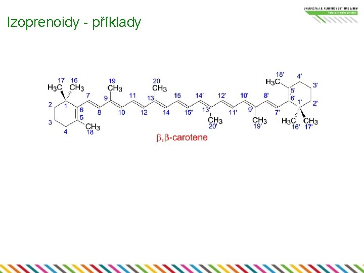 Izoprenoidy - příklady 