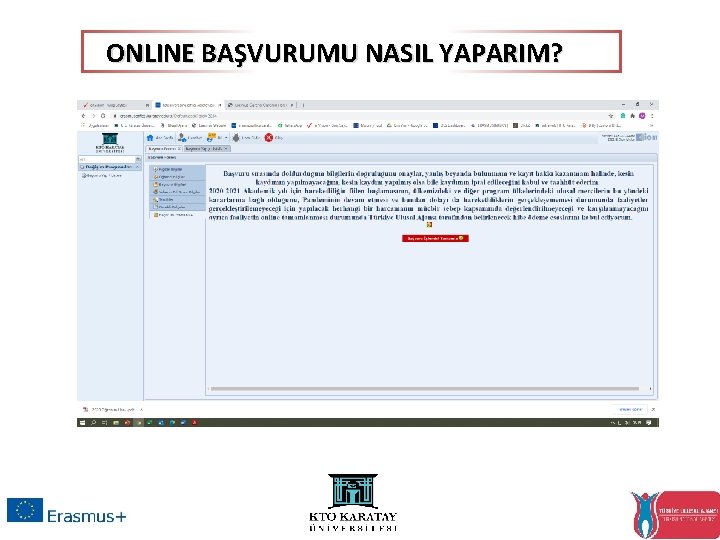 ONLINE BAŞVURUMU NASIL YAPARIM? 