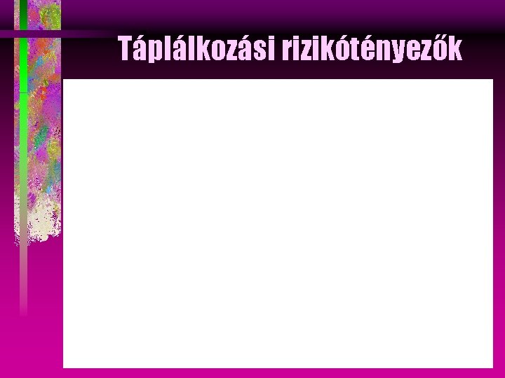 Táplálkozási rizikótényezők 