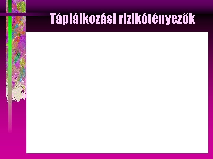 Táplálkozási rizikótényezők 