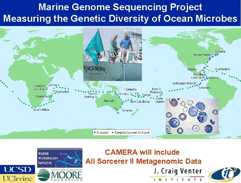 Marine Genome Sequencing Project Measuring the Genetic Diversity of Ocean Microbes CAMERA will include