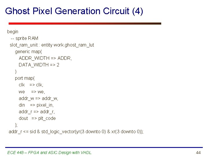 Ghost Pixel Generation Circuit (4) begin -- sprite RAM slot_ram_unit : entity work. ghost_ram_lut