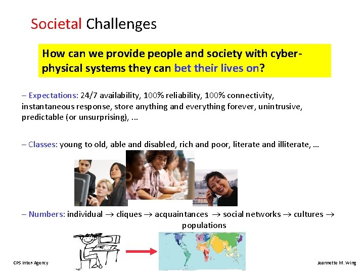 Societal Challenges How can we provide people and society with cyberphysical systems they can