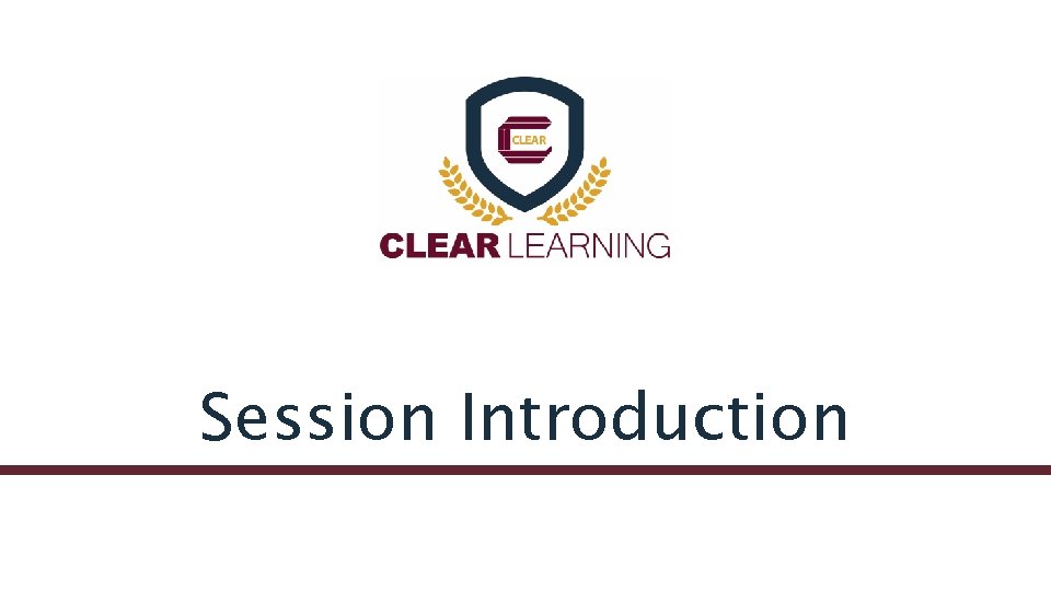 Session Introduction 