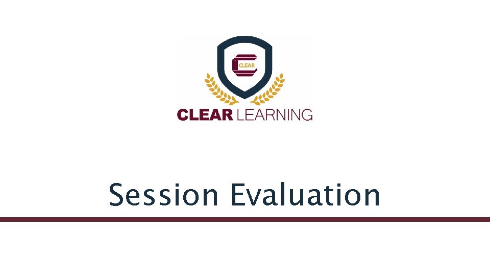 Session Evaluation 