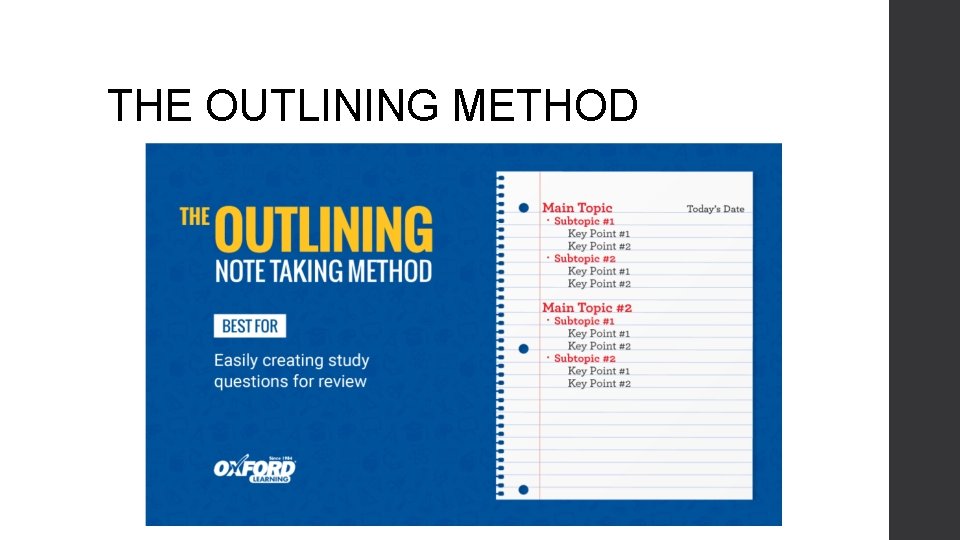 THE OUTLINING METHOD 