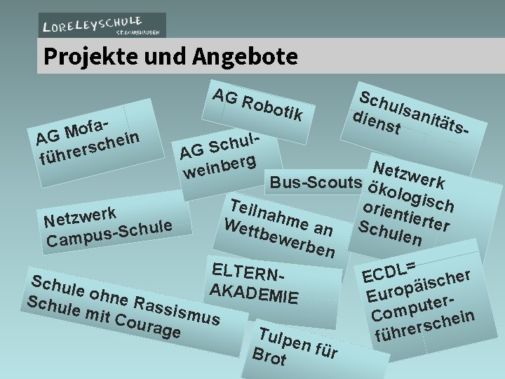 Projekte und Angebote AG R o fao M AG ein h c s r