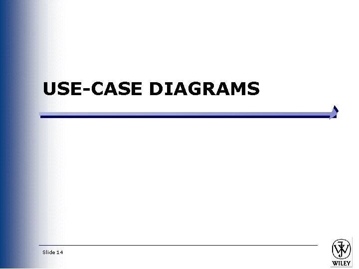 USE-CASE DIAGRAMS Slide 14 USE-CASE DIAGRAMS Slide 14