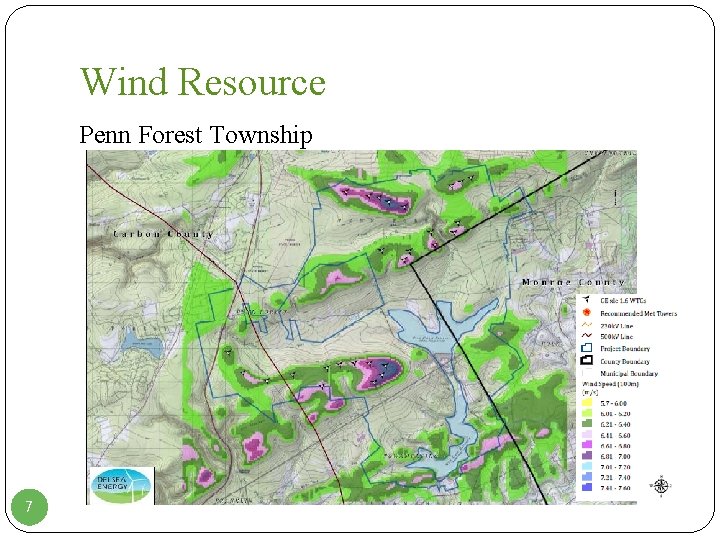 Wind Resource Penn Forest Township 7 