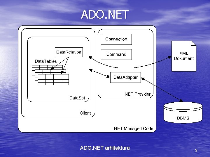 ADO. NET arhitektura 9 