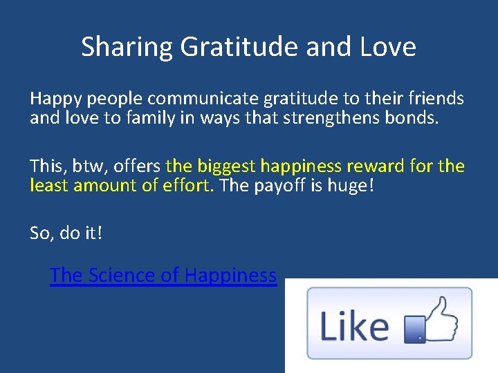 Sharing Gratitude and Love Happy people communicate gratitude to their friends and love to