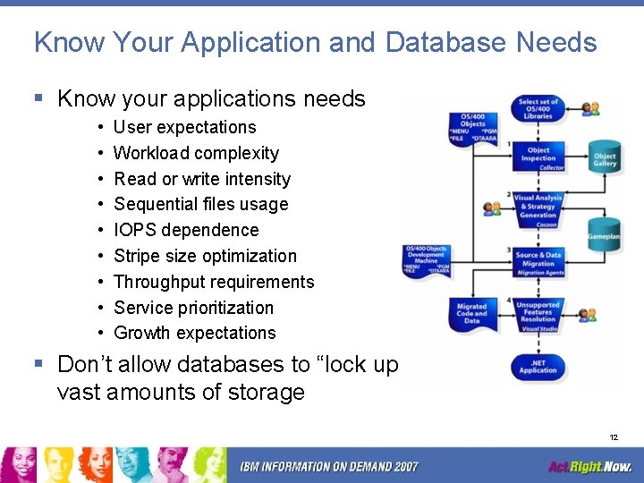 Know Your Application and Database Needs § Know your applications needs • • •